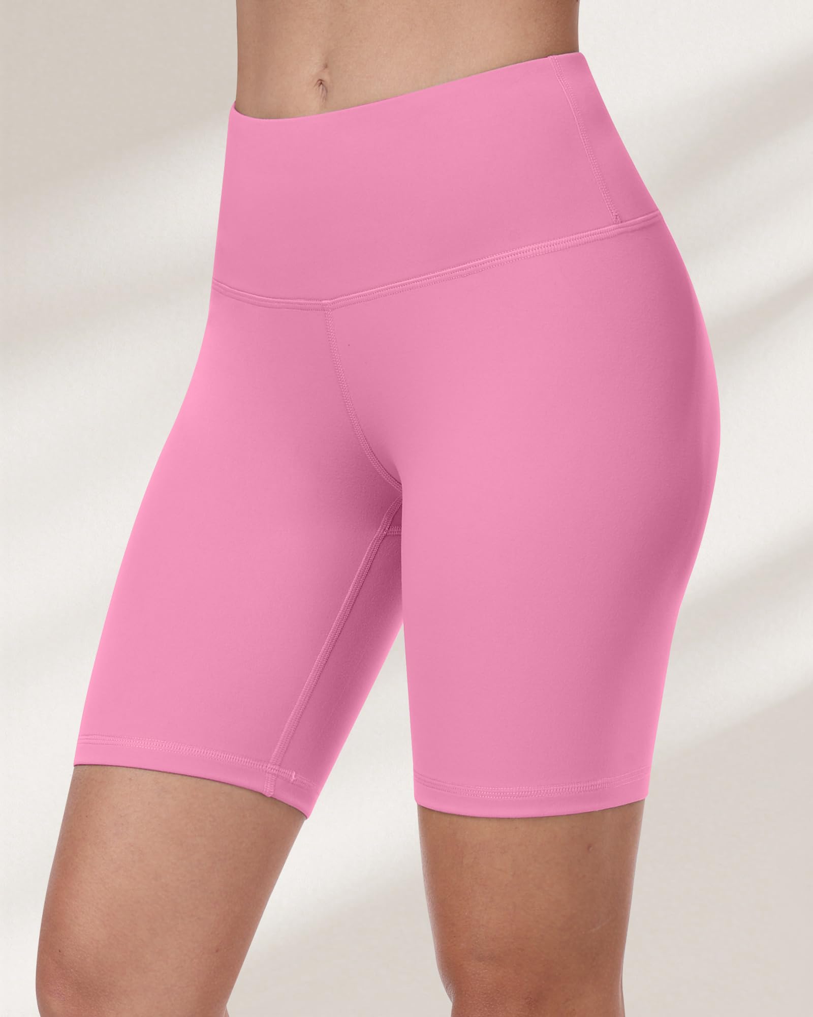 Pantalones cortos de ciclismo para mujer, cintura alta, control de abdomen, suaves, atléticos, gimnasio, yoga — view 25