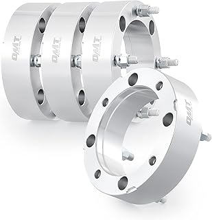 OMT 4x156 Wheel Spacers, 2 Inch ATV Wheel Adapters with M12x1.5 Studs Compatible with Polaris RZR XP 1000 Trail 900 900 XC Polaris Ranger, Wheel Spacer Kit with 131mm Hub Bore, Set of 4