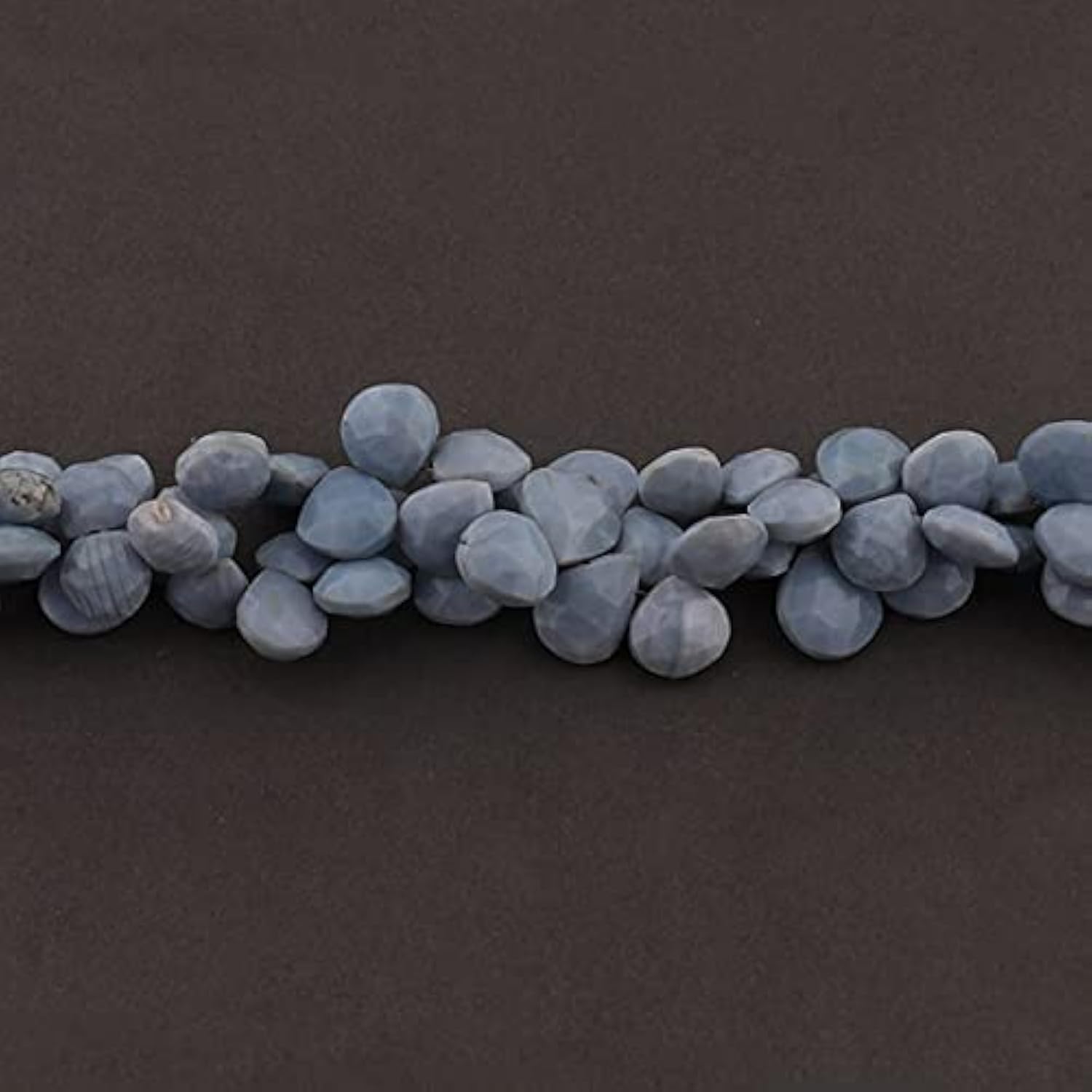 Perles Opale Boulder coeurs facettés LKBEADS pour création bijoux 10-15mm
