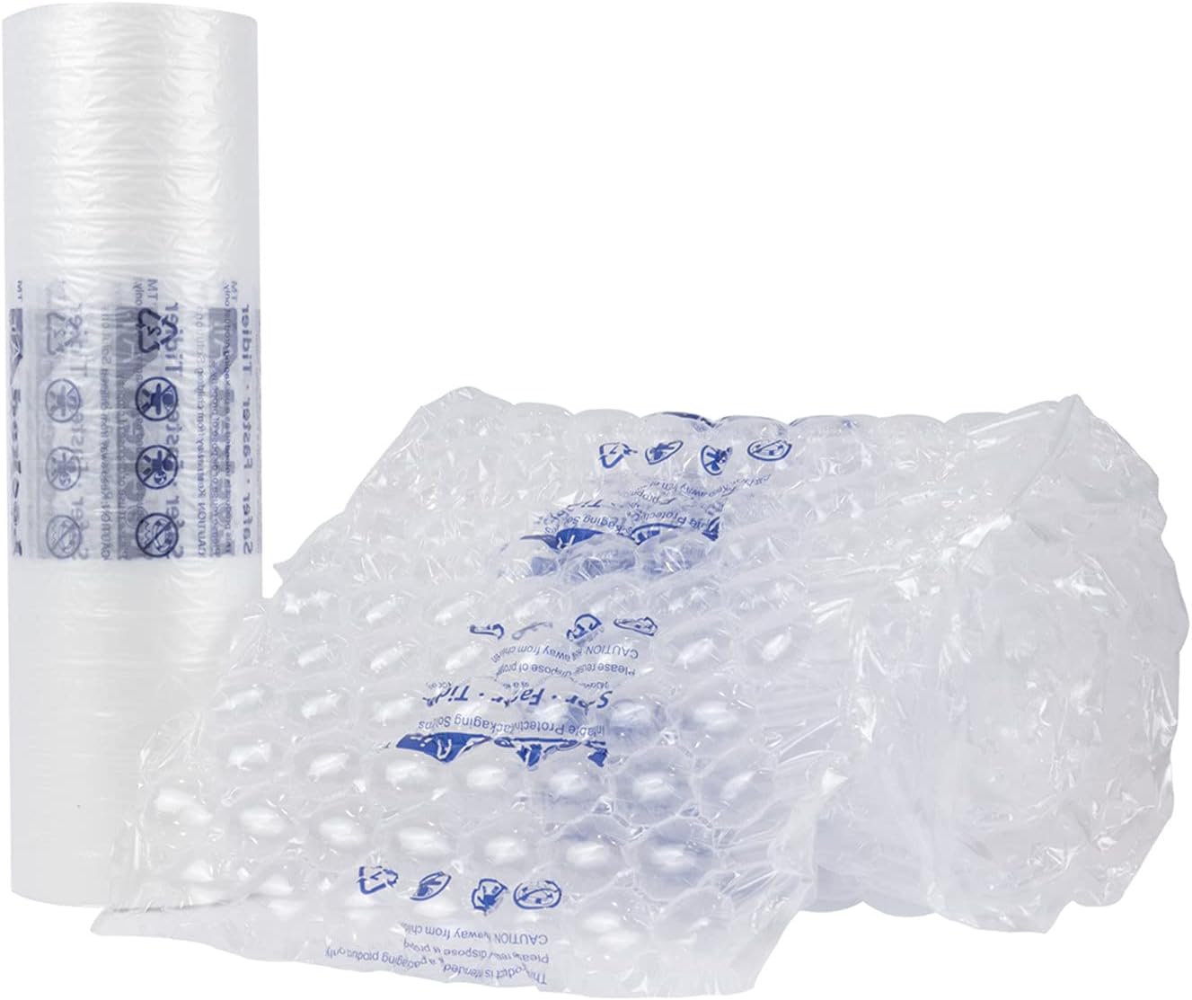 Air Cushion Film, Inflatable Air Bubble Bags Roll 15.8 inchX490feet Small Air Bubbles for Packaging Used with Air Cushion Machine, Shipping Supplies Packaging Materials for Packing Fragile Items