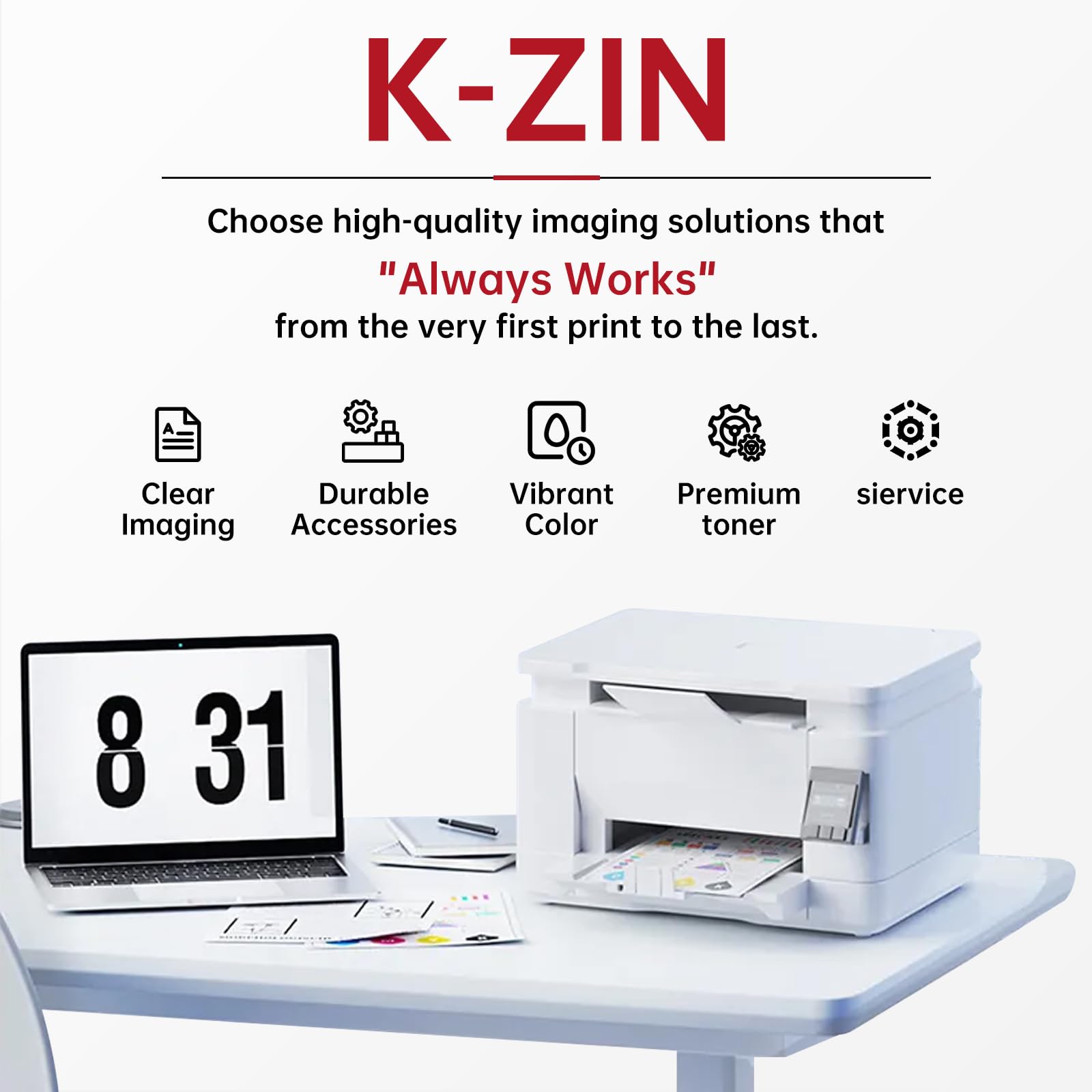 Amazon.co.jp: K-ZIN CRG-075H 大容量トナーカートリッジ 4個パック