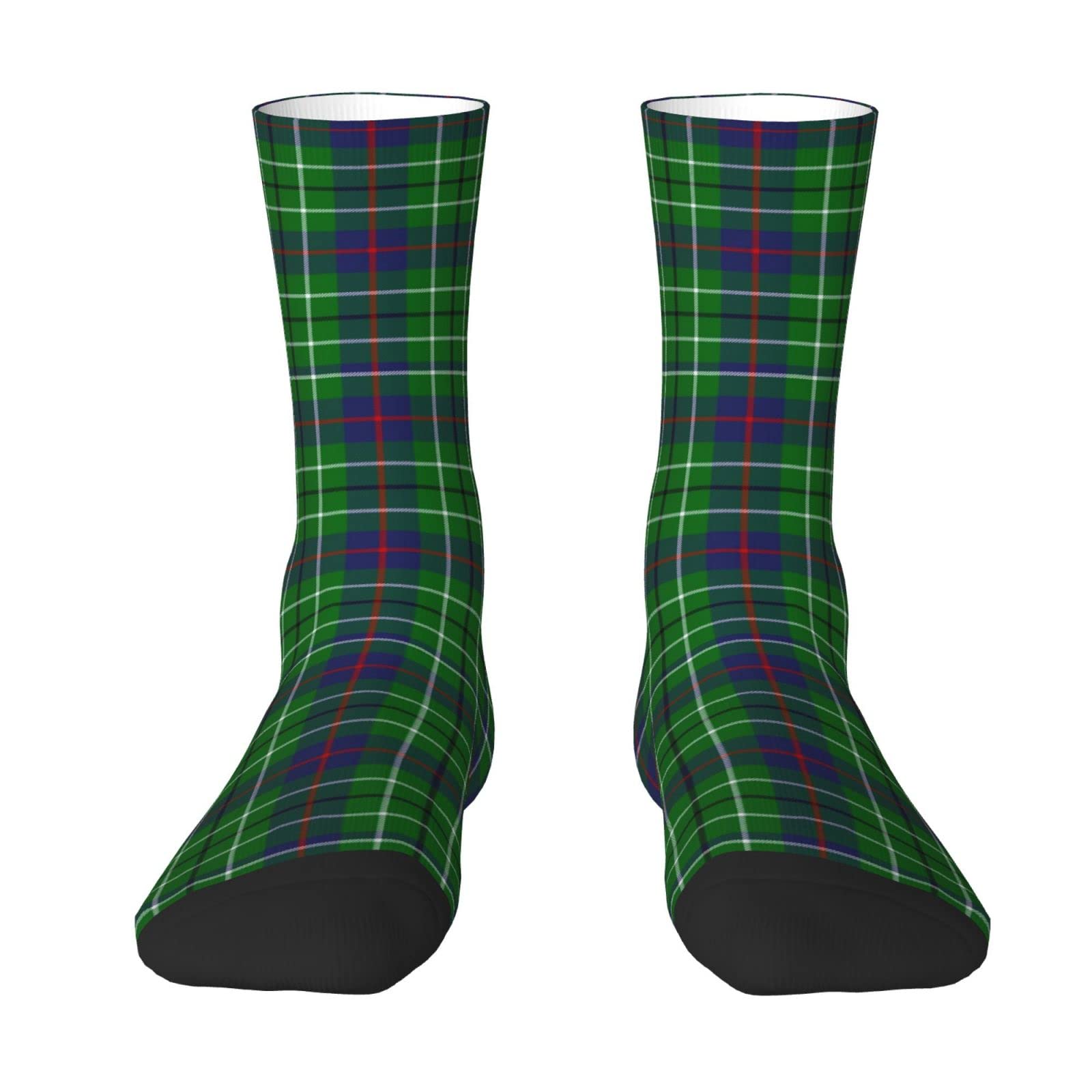 Unedskck Scottish Clan Duncan Tartan Plaid Crew Socks for Men Women, Athletic Socks Novelty Fashion Casual Tube Sock Sports Dress Socks
