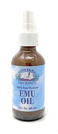 100% Pure Montana Emu Oil Montana Emu Ranch Co. 2 oz Liquid