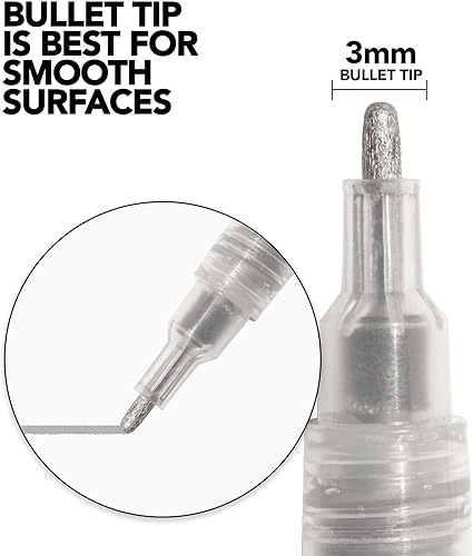 Miniatura 2 de Krink K-11 - Marcador de pintura azul  Marcadores de pintura acrílica de arte fino vibrante y opaco  Marcadores artísticos para superficies pintadas