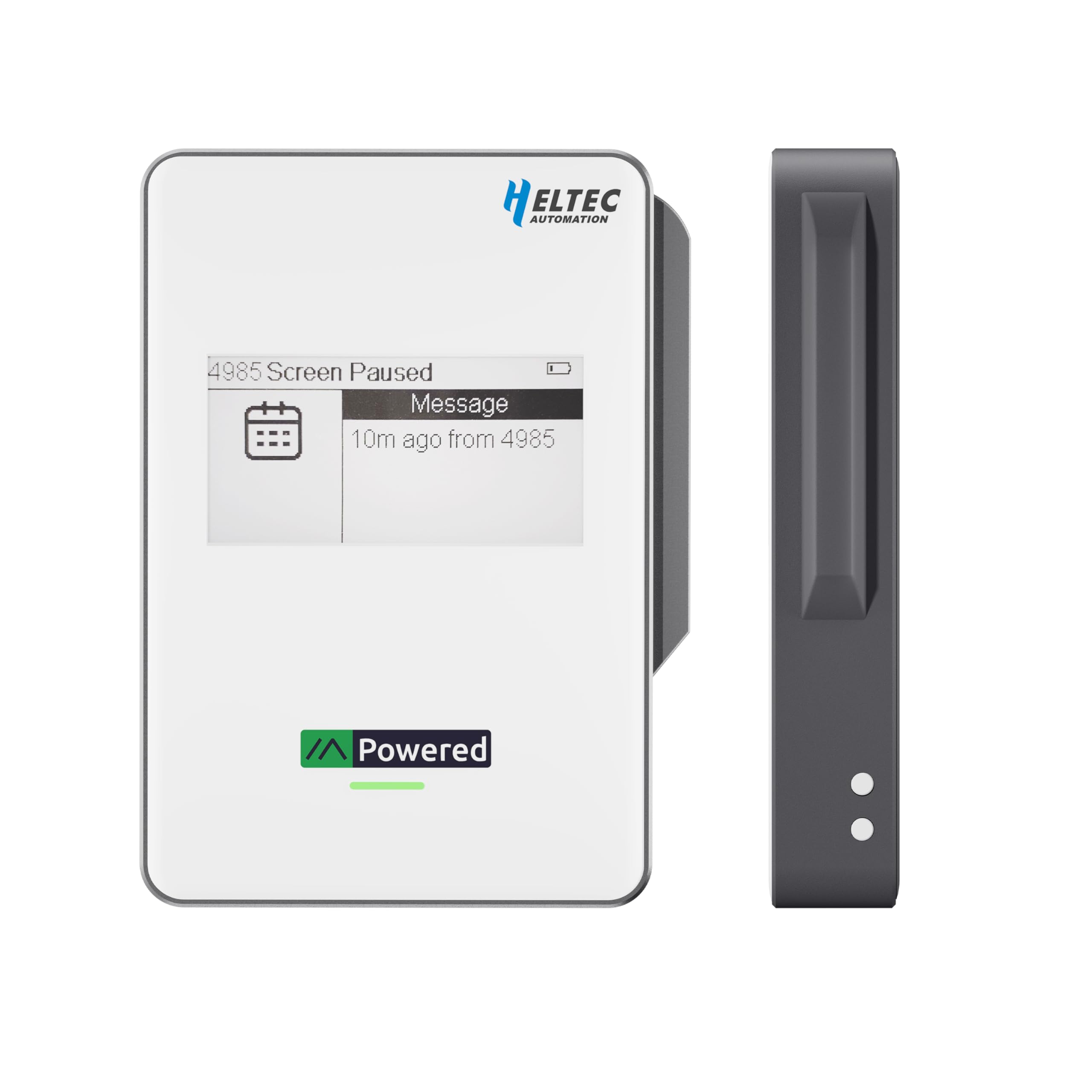 Heltec MeshPocket Qi2 - Cargador inalámbrico magnético con LoRa y E-Ink Meshtastic compatible para emergencias al aire libre (5000 mAh, gris)