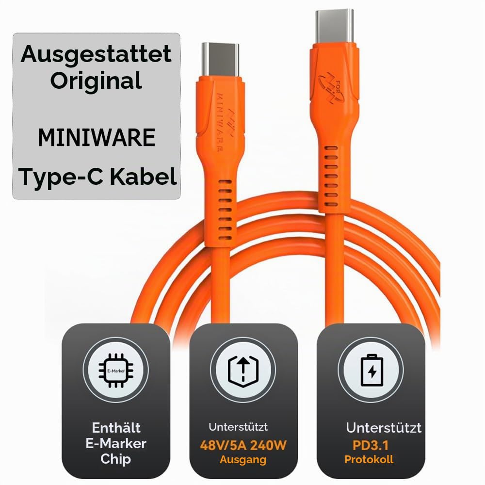 MINIWARE TS21 Digitaler Lötkolben mit 65-W-Netzteil, Gehäuse aus Aluminiumlegierung, präzise Temperaturregelung und Tragbares Design, für Elektronikreparatur, Heimwerker, Bastler, Schwarz