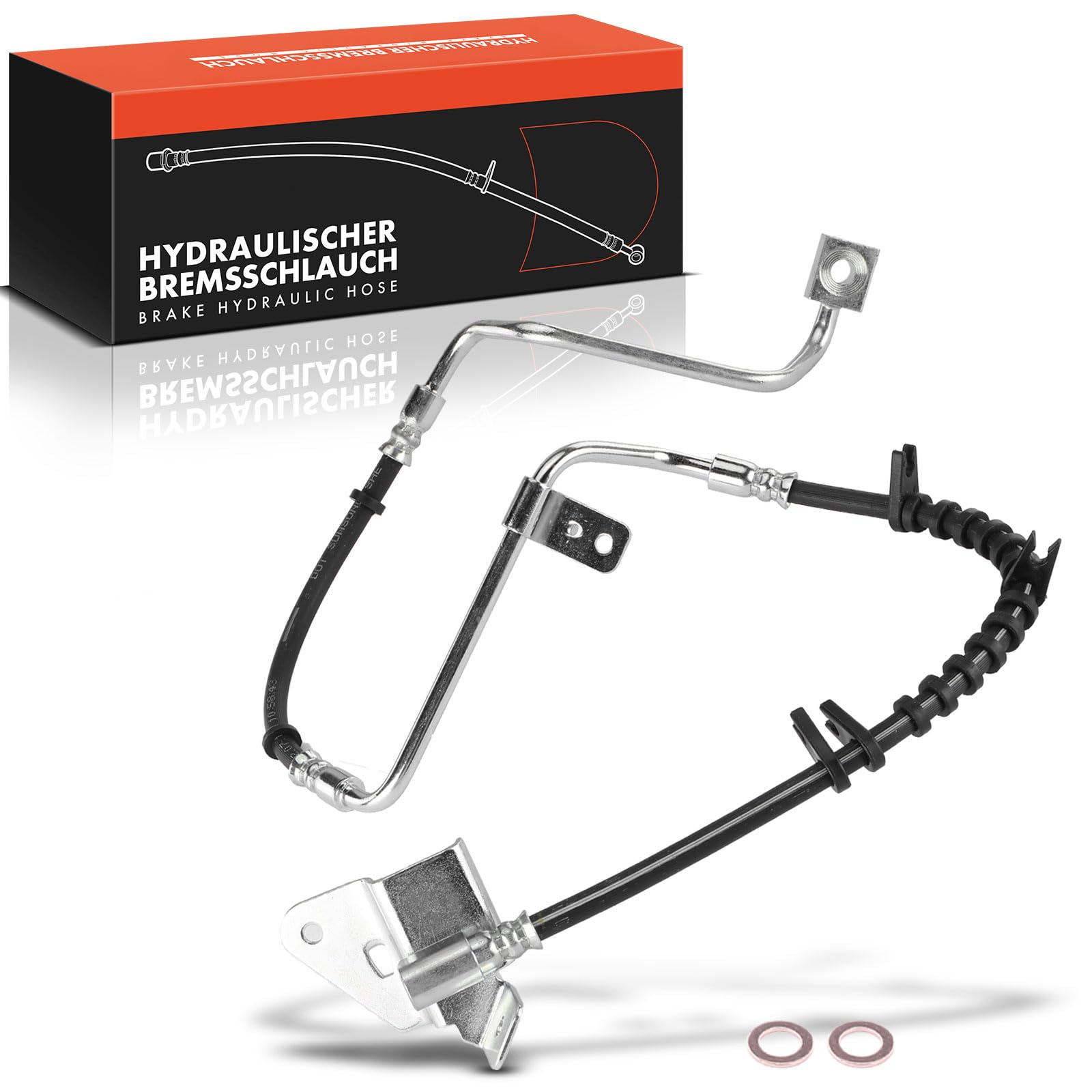 Frankberg Manguera de Freno Latiguillos de freno Compatible con Grand Cherokee II WG WJ 2.7 CRD 4x4 3.1 TD 4x4 4.7 V8 4x4 4.0 4x4 1999-2005 Replace# 52128093AB,2203277