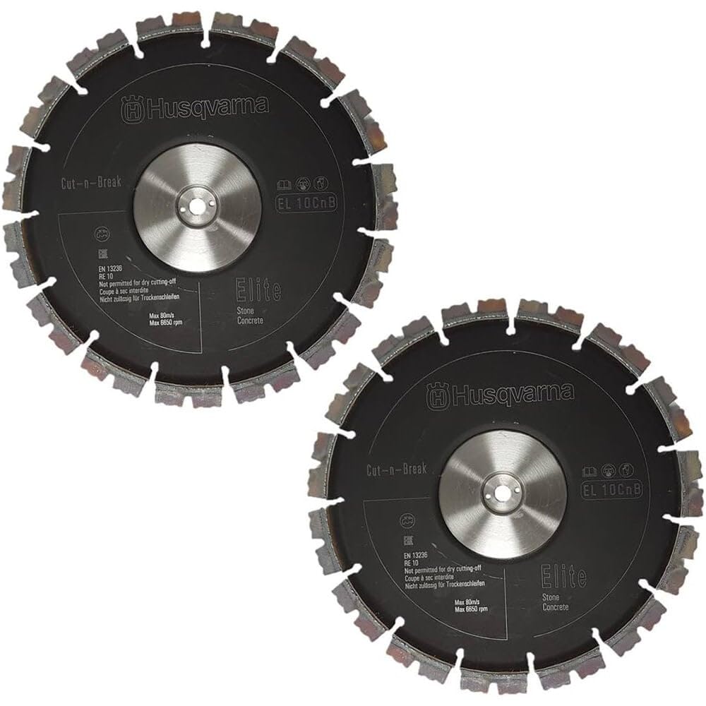 DISQUES DIAMANTES HUSQVARNA POUR CUT-N-BREAK EL 10 CNB (JEU DE 2 DISQUES)- 597807901