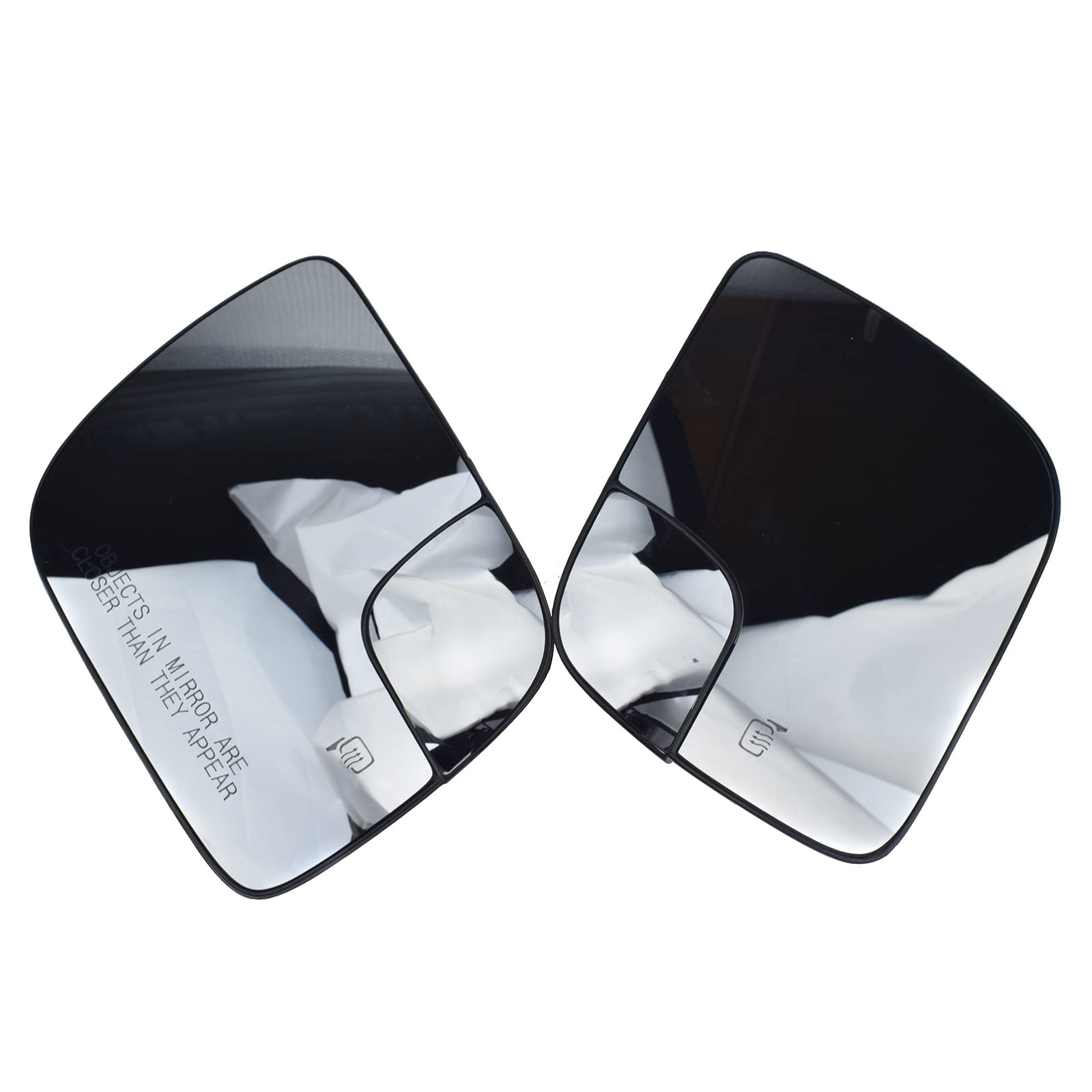Kison 2Pcs Left Right Side Wing Mirror Glass Heated for 2011-2019 Ford Explorer BB5Z17K707L BB5Z17K707B BB5Z17K707M BB5Z17K707C