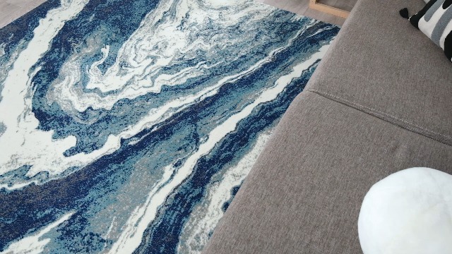 Tapete LUXE WEAVERS Abstract Azul 8x10 miniatura 7