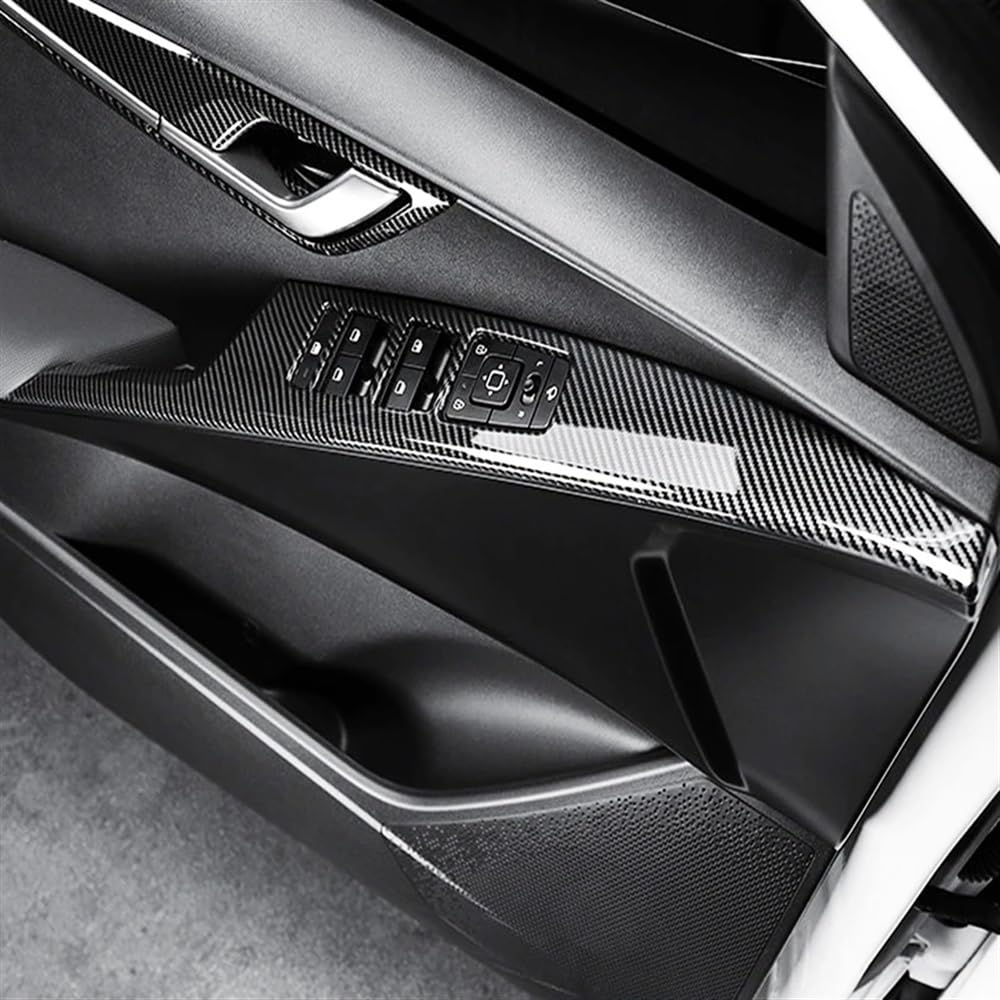 6 Copricostole Per Interruttore Alzacristallo Auto In Stile Fibra Di Carbonio – Per Niro SG2 2021+ E Niro EV (lato Guida Sinistro, Protezione Interna) - copertina