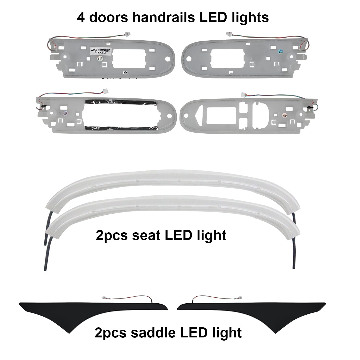 LQYTQQ Full Package set interior ambient LED Light Kit 64 colors Replacement for Benz C Class W206 S206 2022 year up