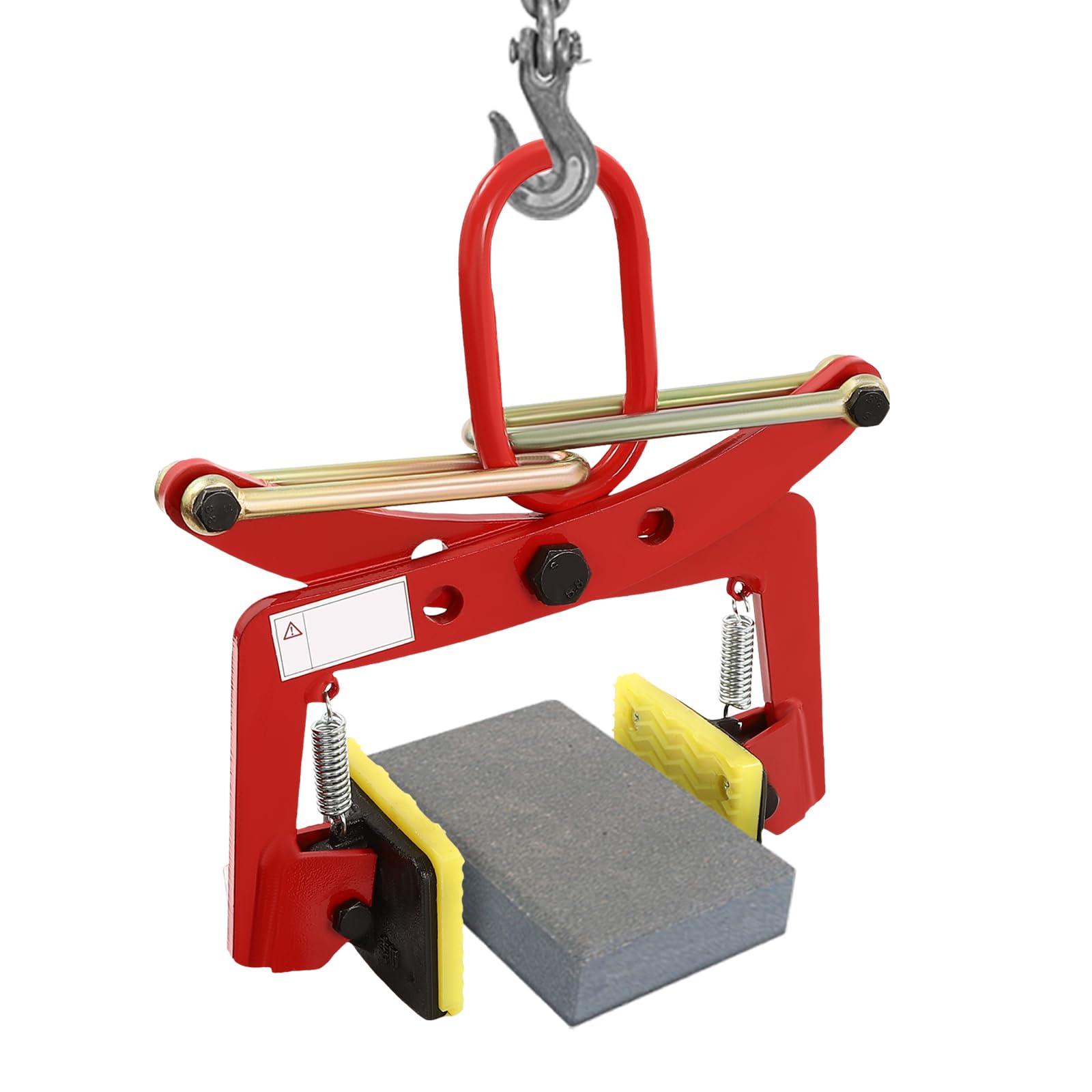 Sollevatore per pietre da 330 kg regolabile, pinze di sollevamento verticali per sollevamento e trasporto, pinze per cordoli, pinze di sollevamento, pinze di spostamento, apertura regolabile 10-24 cm