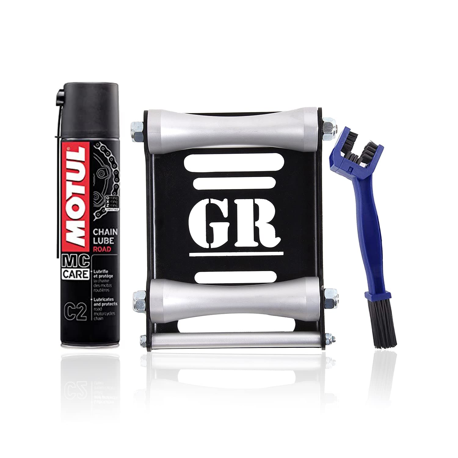 Grand Pitstop BRC2400RollerL-M Motul C2 Chain Lube and Paddock Stand GRoller, Large (3-Pieces, 400 ml)-image-40