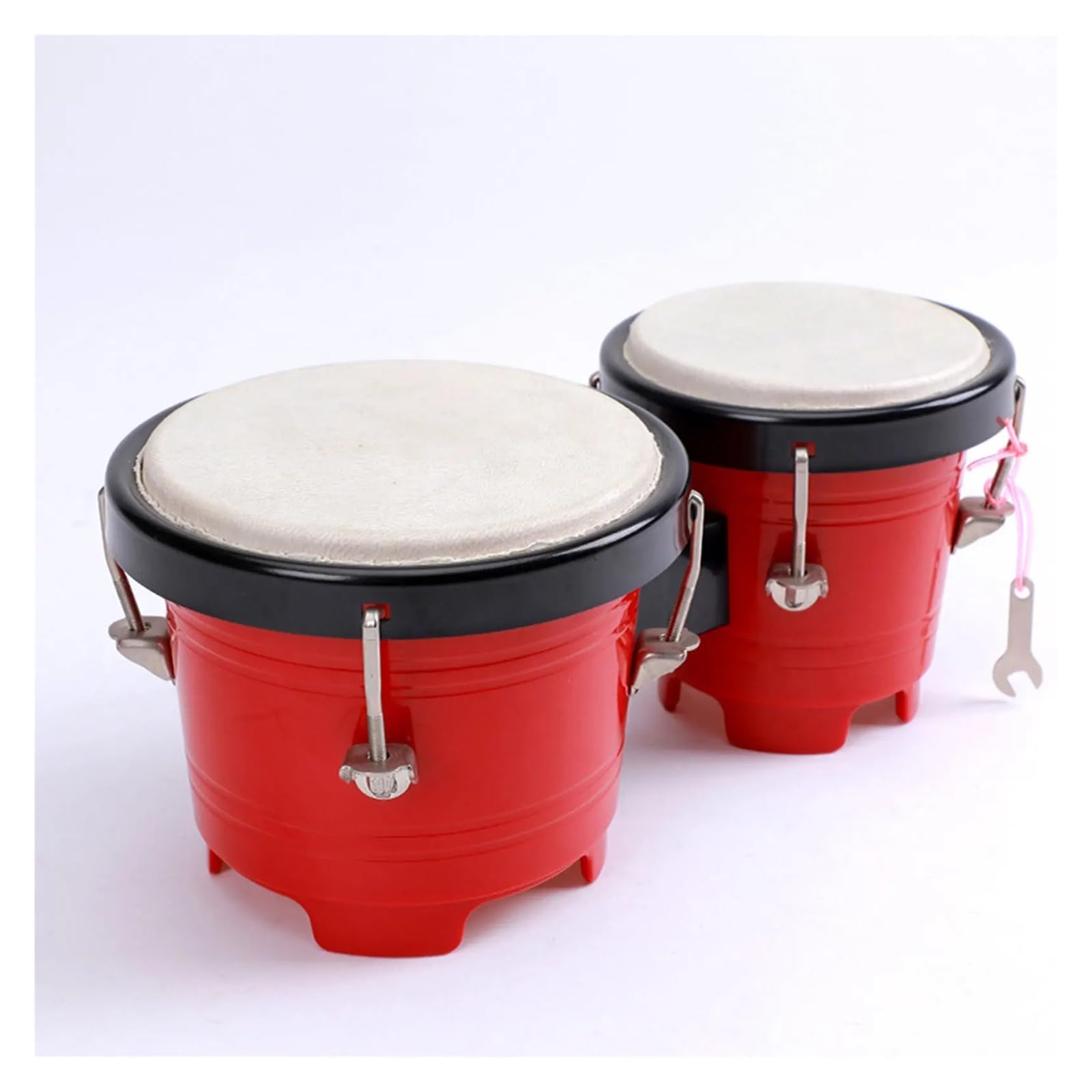 Bongos Professionelles Percussion-Bongos-Trommelset, Stimmhandtrommel, pädagogische Musikinstrumente for Anfänger, Jungen und Mädchen(Dark Blue)