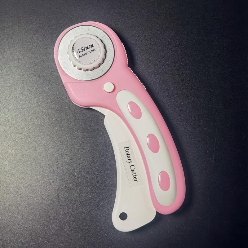 Taglierina Rotante Per Tessuti - 45mm Con 5 Lame Di Ricambio, Sicura E Precisione - Foto 2