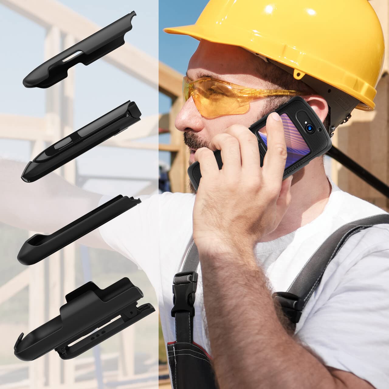 Encased DuraClip - Custodia con clip da cintura per Motorola RAZR 5G (versione 2020)