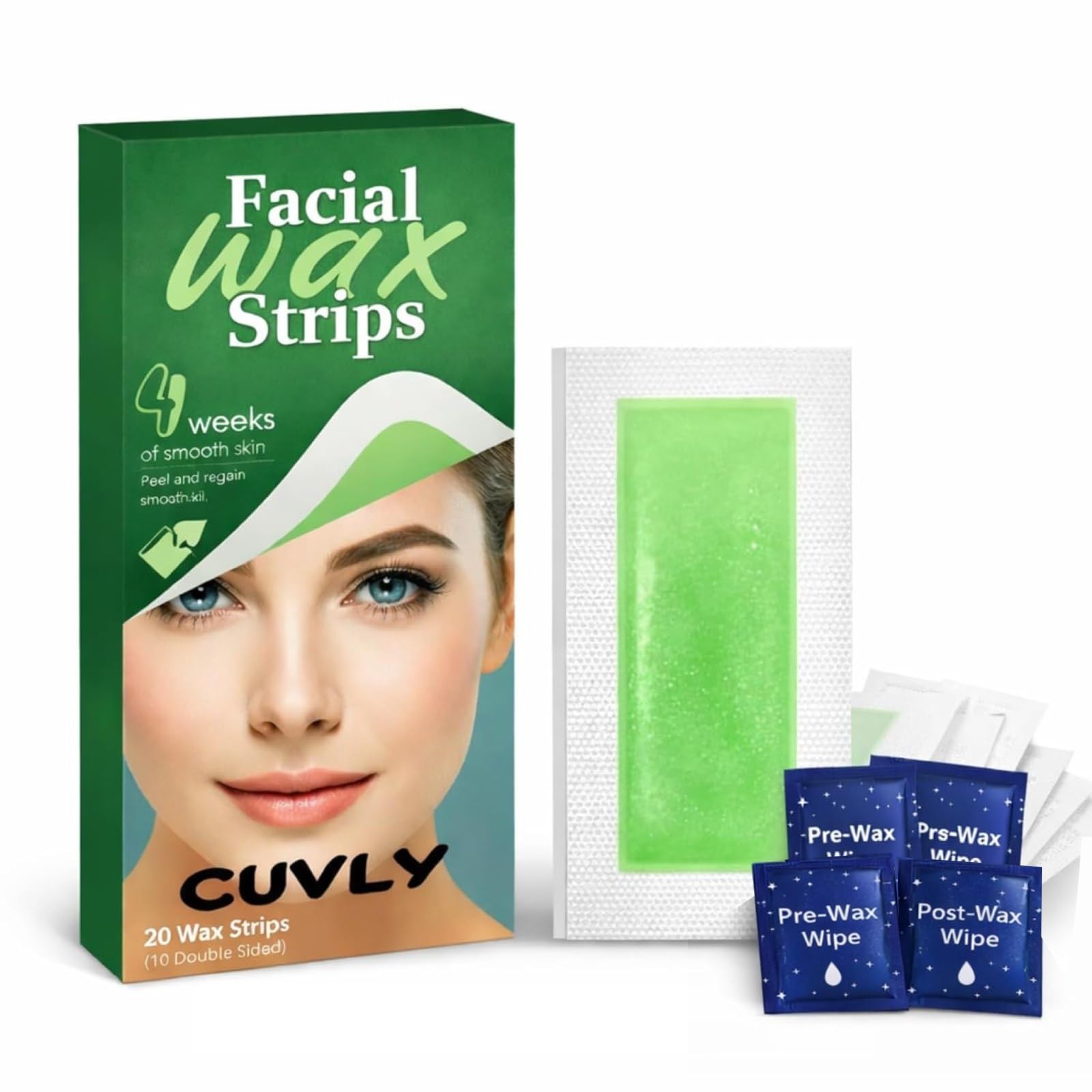 Hair Removal Wax Kit Wax Body Wax Strip Hair Removal Wax Kit,20 Wax Strips + 4 Wax Waxing Strips With Wipes Waxing kit for Women Waxkit (waxKit Body strip Combo)