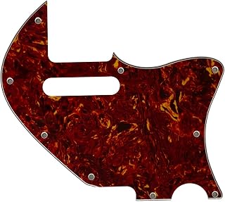 Custom For Merle Haggard F Hole Telecaster Guitar Pickguard Scratch Plate (4 Ply Red Tortoise)