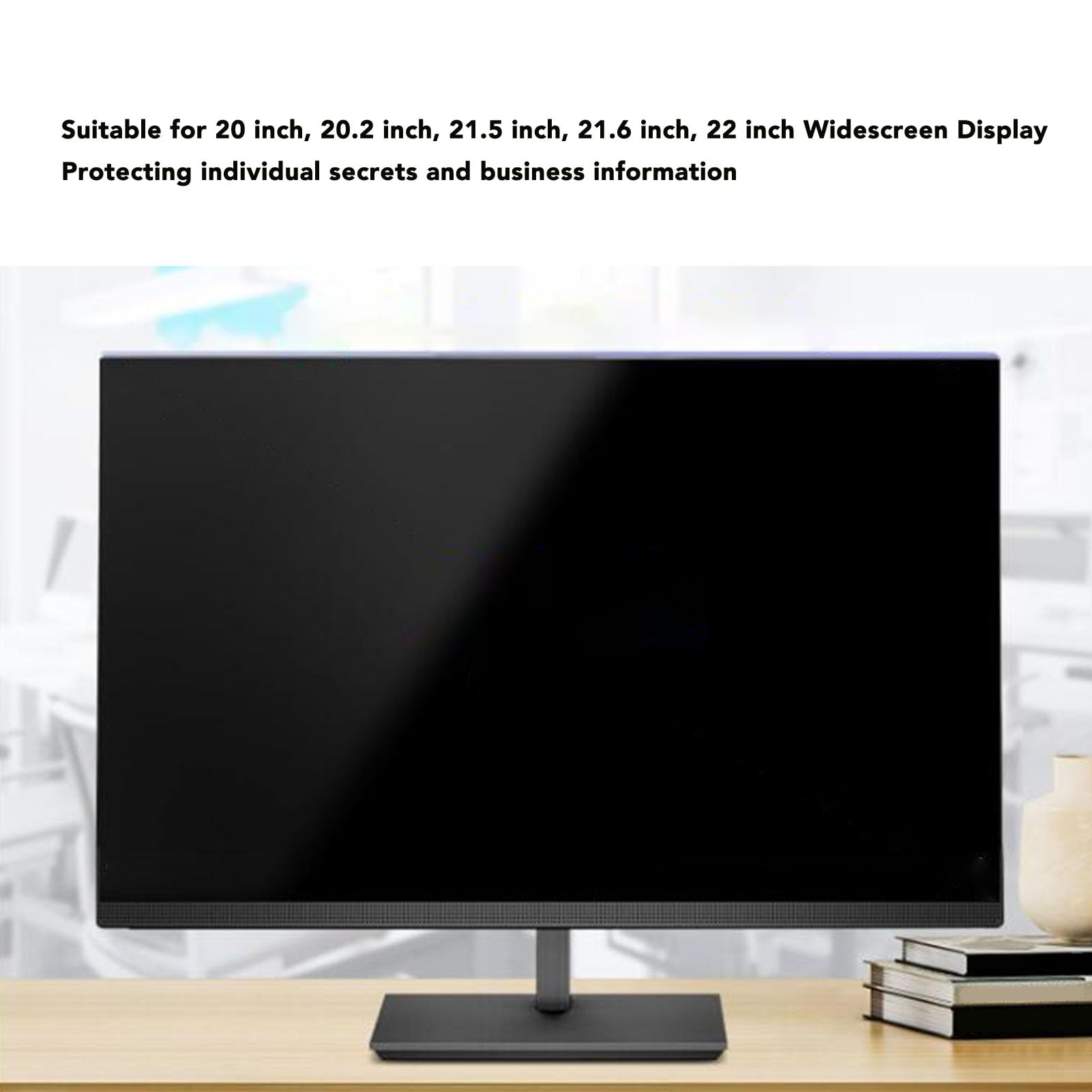 Filtr Blokujący Niebieskie światło 16:10 do Monitora Komputerowego, 22-calowy Ochraniacz Ekranu Komputera PET dla Monitora 20 Cali 20,2 Cala 21,5 Cala 21,6 Cala 22 Cali 16:10