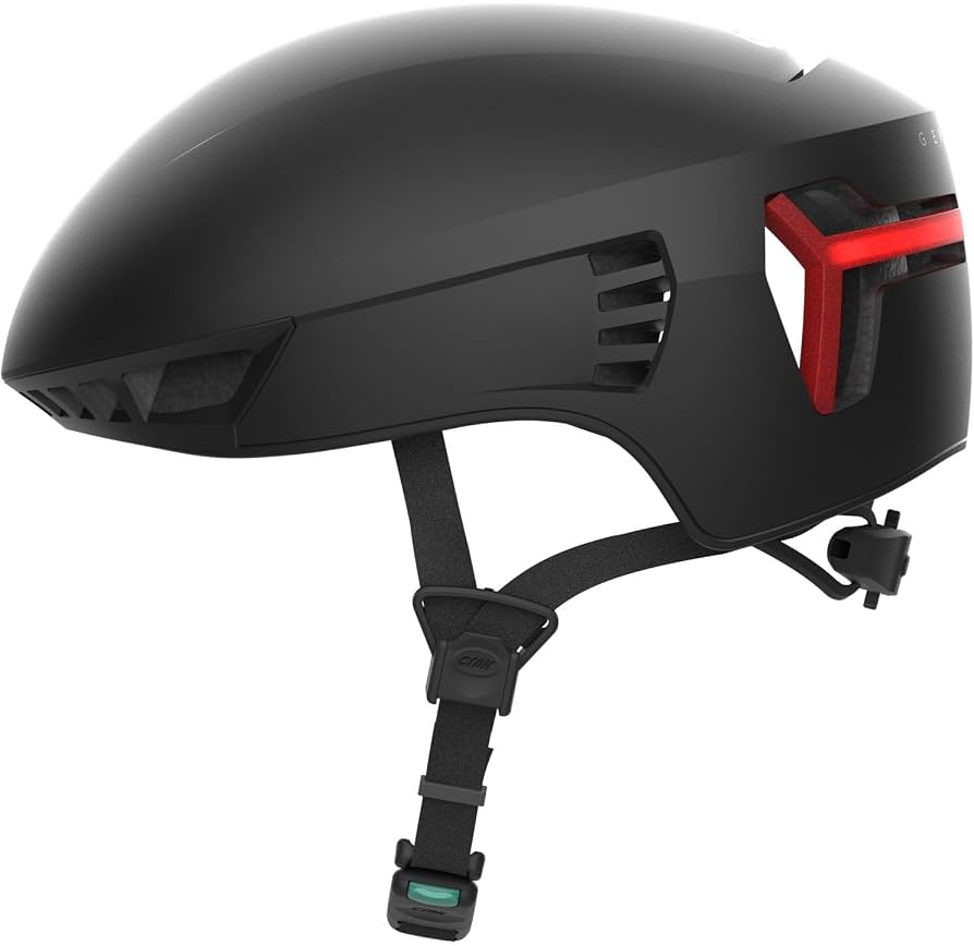 CRNK Genetic Alpha Fahrradhelm – Ultraleichter Rennradhelm mit LED- Beleuchtung, Aerodynamischer Helm für Herren & Damen, Magnetverschluss, Perfekte Passform, EPS+PC-Schutz – Schwarz – L Sport & Freizeit