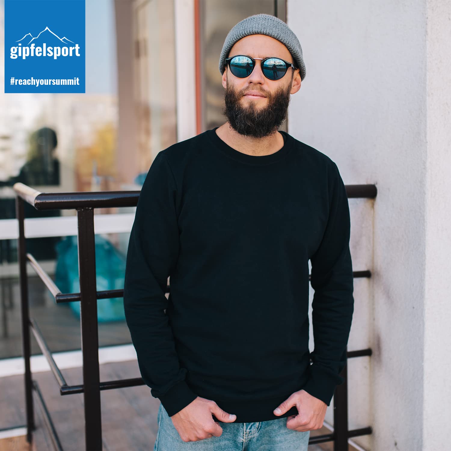 Maglia termica in lana merino a maniche lunghe, maglia termica in 100% lana merino, maglietta a maniche lunghe per escursionismo, sport, uomo, colore nero