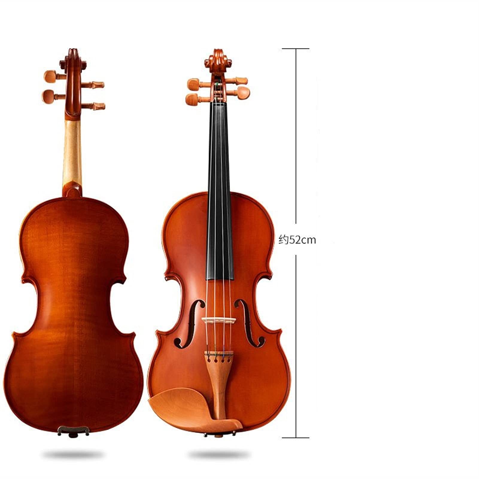 Anfänger,Kinder, Professionelle Studenten, Erwachsene Handgefertigte Massivholz-Violine Anfänger Violine Set(1/2)