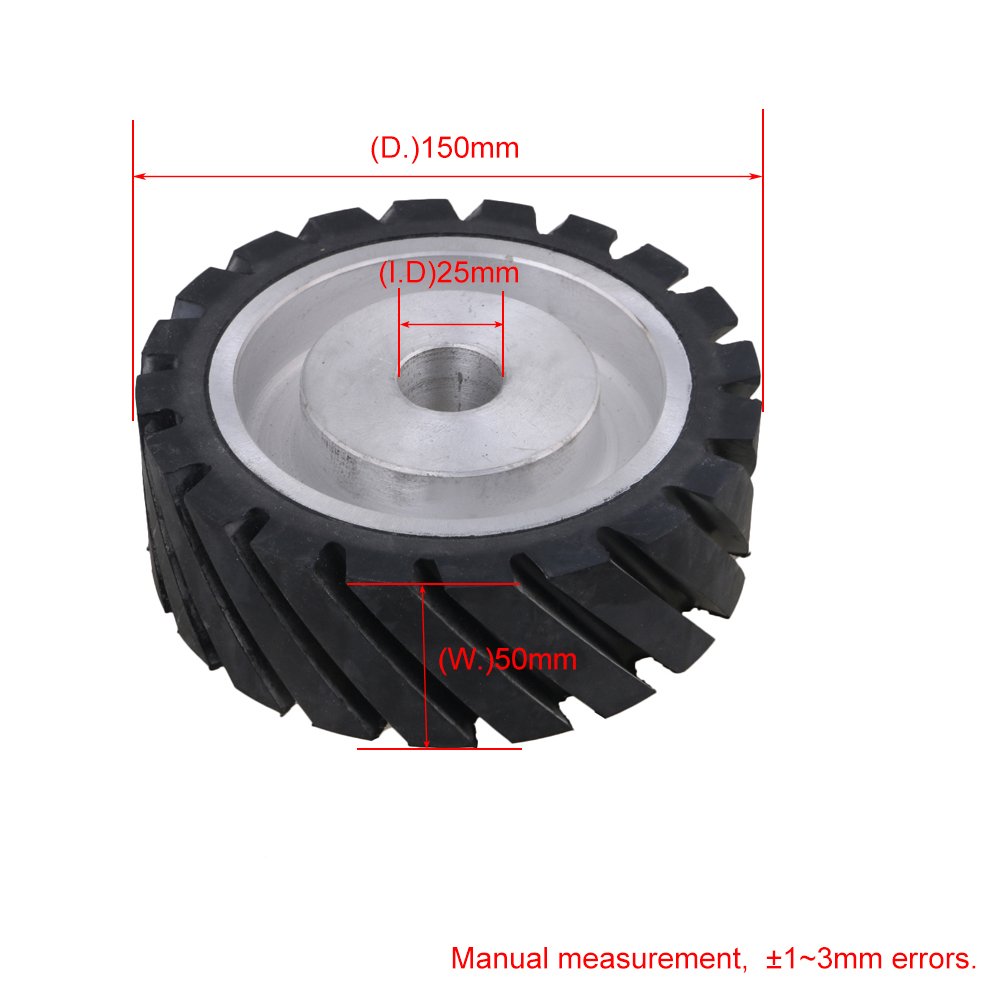 Yibuy 6 seghettato gomma smerigliatrice smerigliatrice ruota per fare smerigliatrice