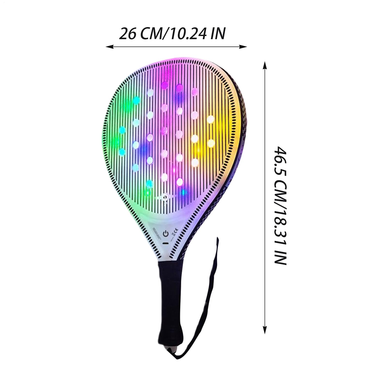 Racchetta da Tennis per Donne Set Di Pagaia Da Spiaggia Luminosa USB
