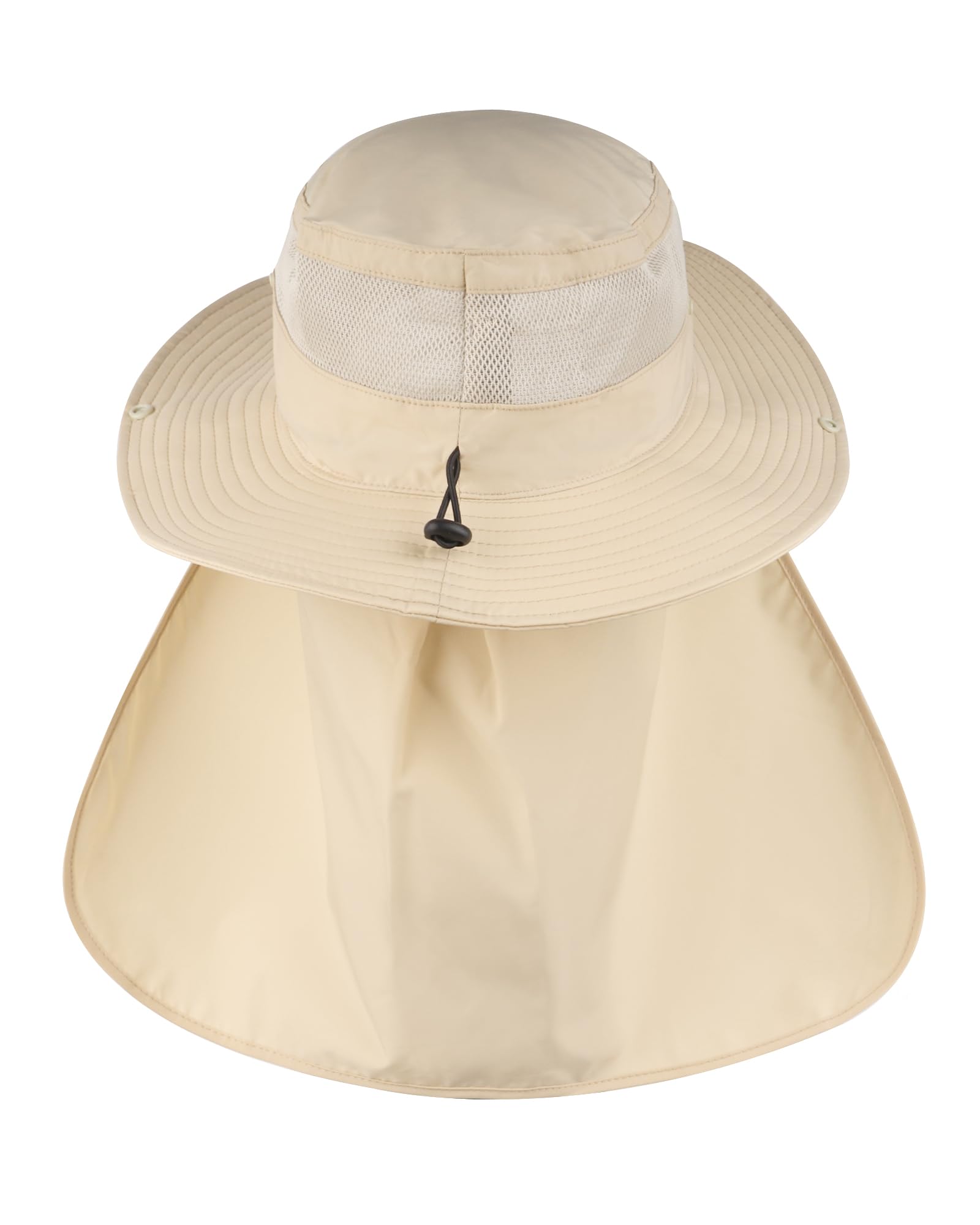 Zylioo XXL/3XL UPF50+ Safari pour Grosse tête, Protection UV, Chapeau Boonie, Chapeau de randonnée en Plein air