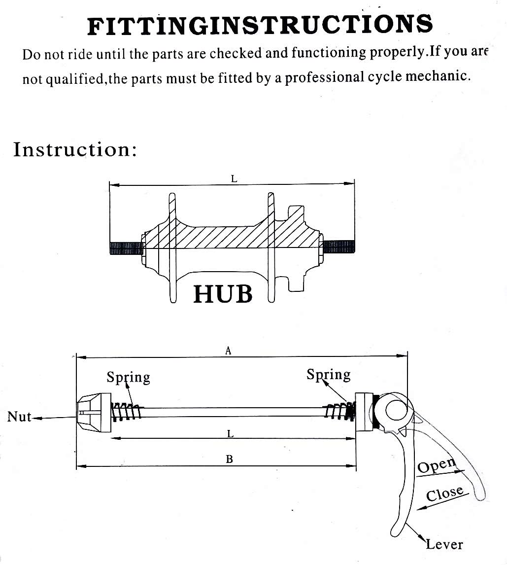 Bike Quick Release Skewer Set Front & Rear BigaMart