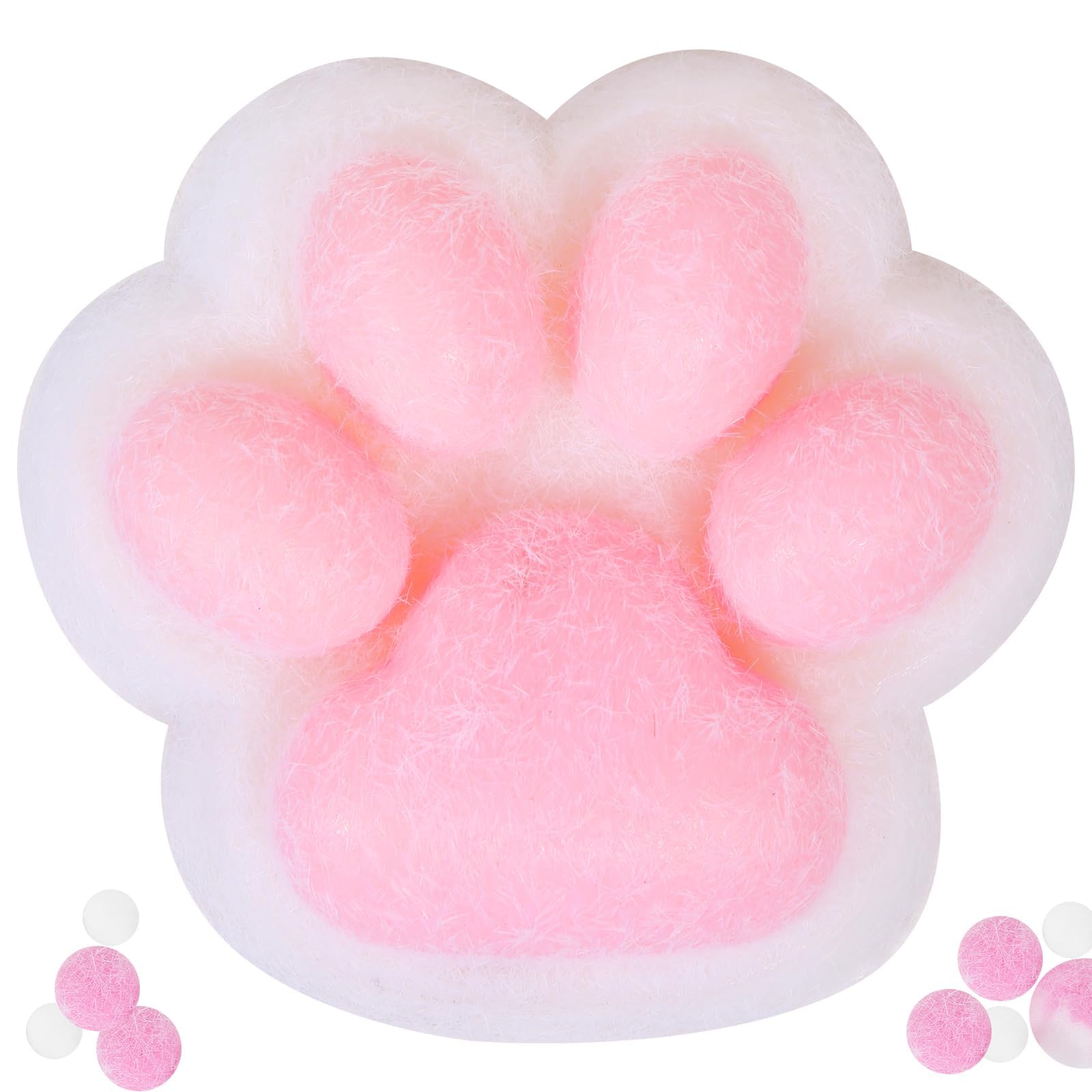 Big Taba Squishy Paw Toys, Cute Soft Cat Paw Squishies Fidget Toys, Taba Squeeze Toy Stress Relieving for Adults KidsHome Office Relaxing Gifts