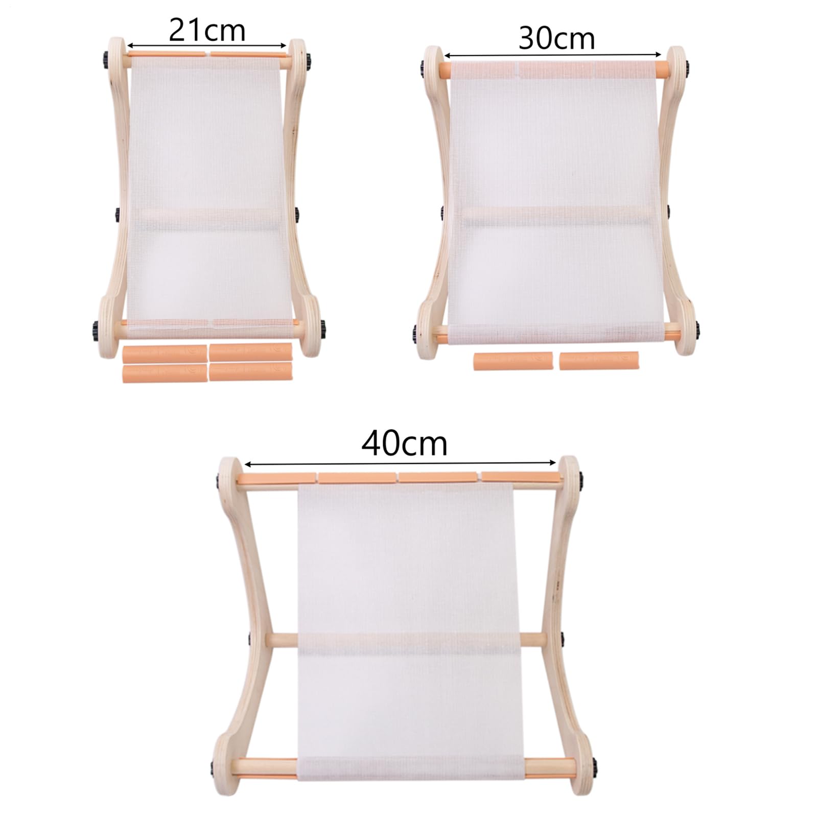 Uchwyt Do Tamborka Hafciarskiego Pokaz Rękodzieła Szydełko Robótki Gobelin | Regulowany Drewniany Tamborek Przybory Krawieckie Do Haftu Gobelinowego I Szydełkowania, Do Domu, Pracy I Podróży, Na S