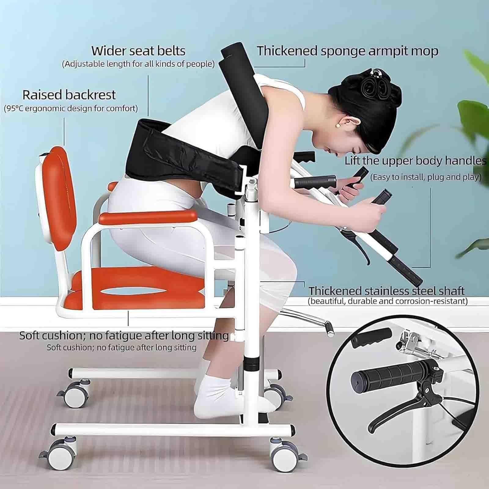 Silla elevadora hidráulica portátil para pacientes con altura,