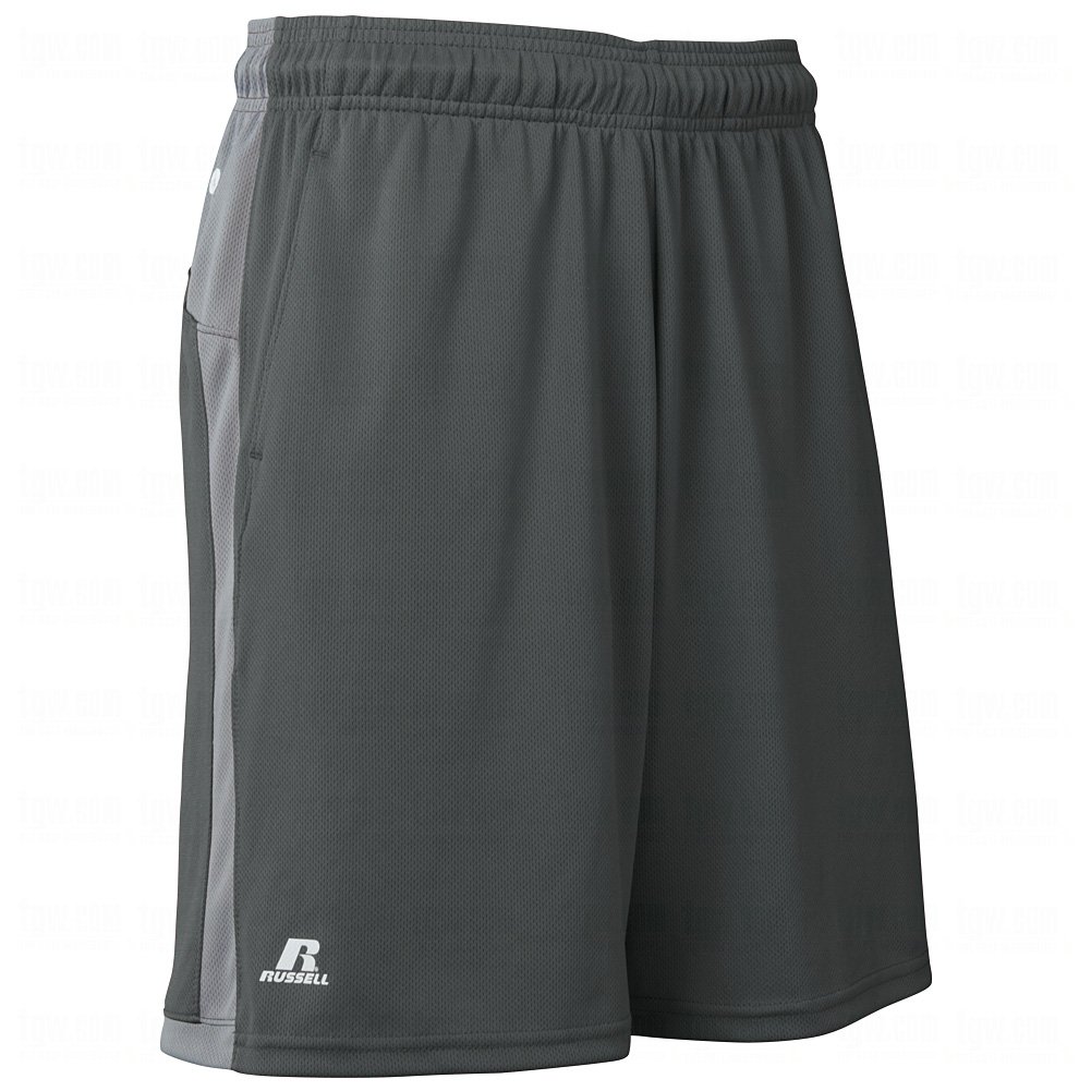 Russell Athletic Men's Dri-Power Color Block Short with Back Inserts