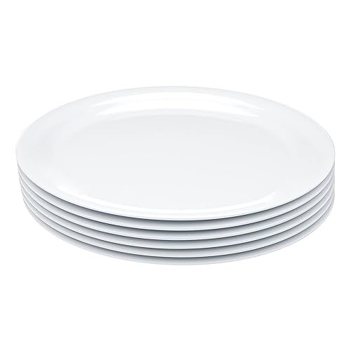 Miniatura 2 de TiendaCommercial Plato de melamina blanca de 9 pulgadas juego de 6 piezas