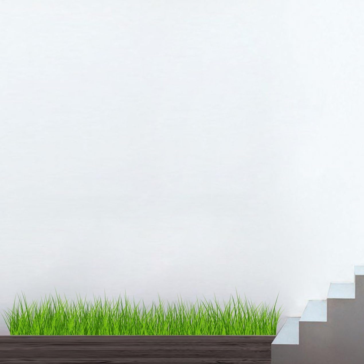 Wall Sticker 'Grass Green' (PVC Vinyl, 117 cm X 20 cm)
