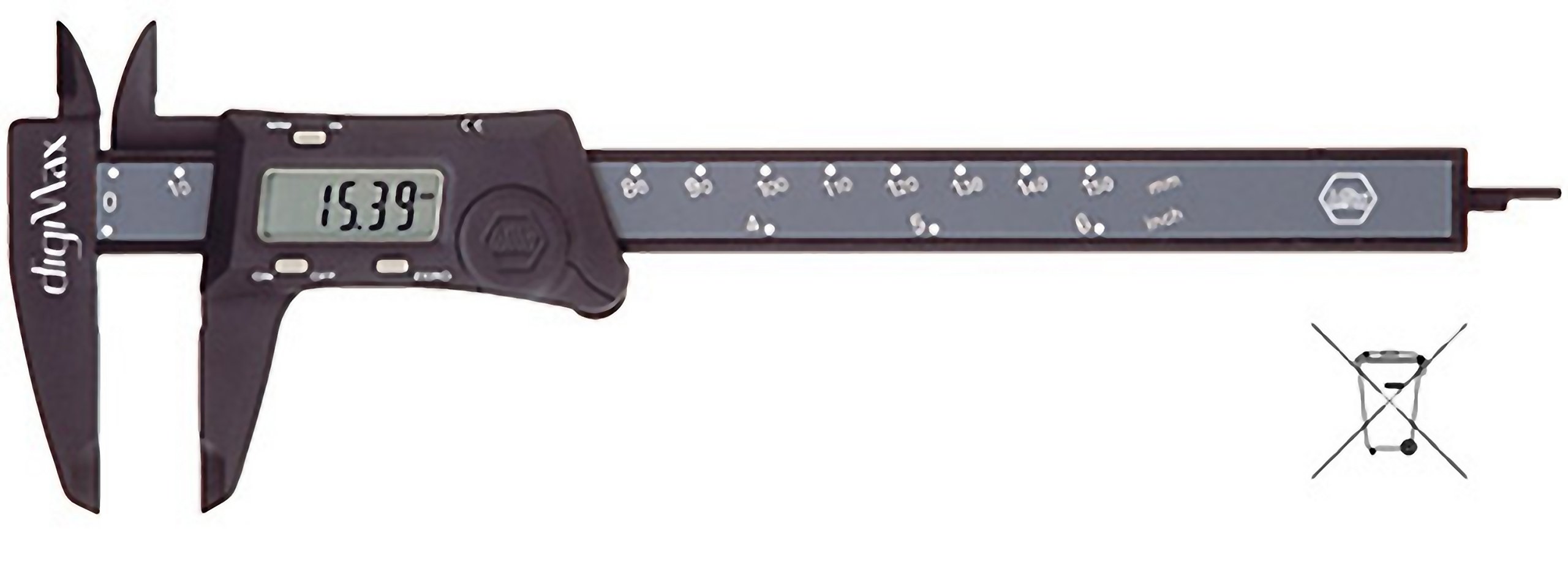 Wiha Suwmiarka digiMax® cyfrowy odczyt 0,01 mm (29422) 150 mm