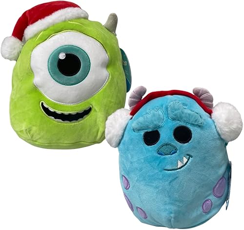Squishmallow Perfect Pairs juego de 2 coleccionarlos todos (Holiday Mike & Sulley, juego de 8 pulgadas)