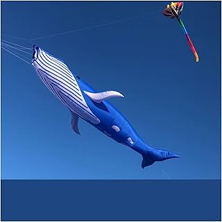 Blue Whale 9m 17m Kite Pendant line Soft Inflatable Kite Gift (Color : 17m)