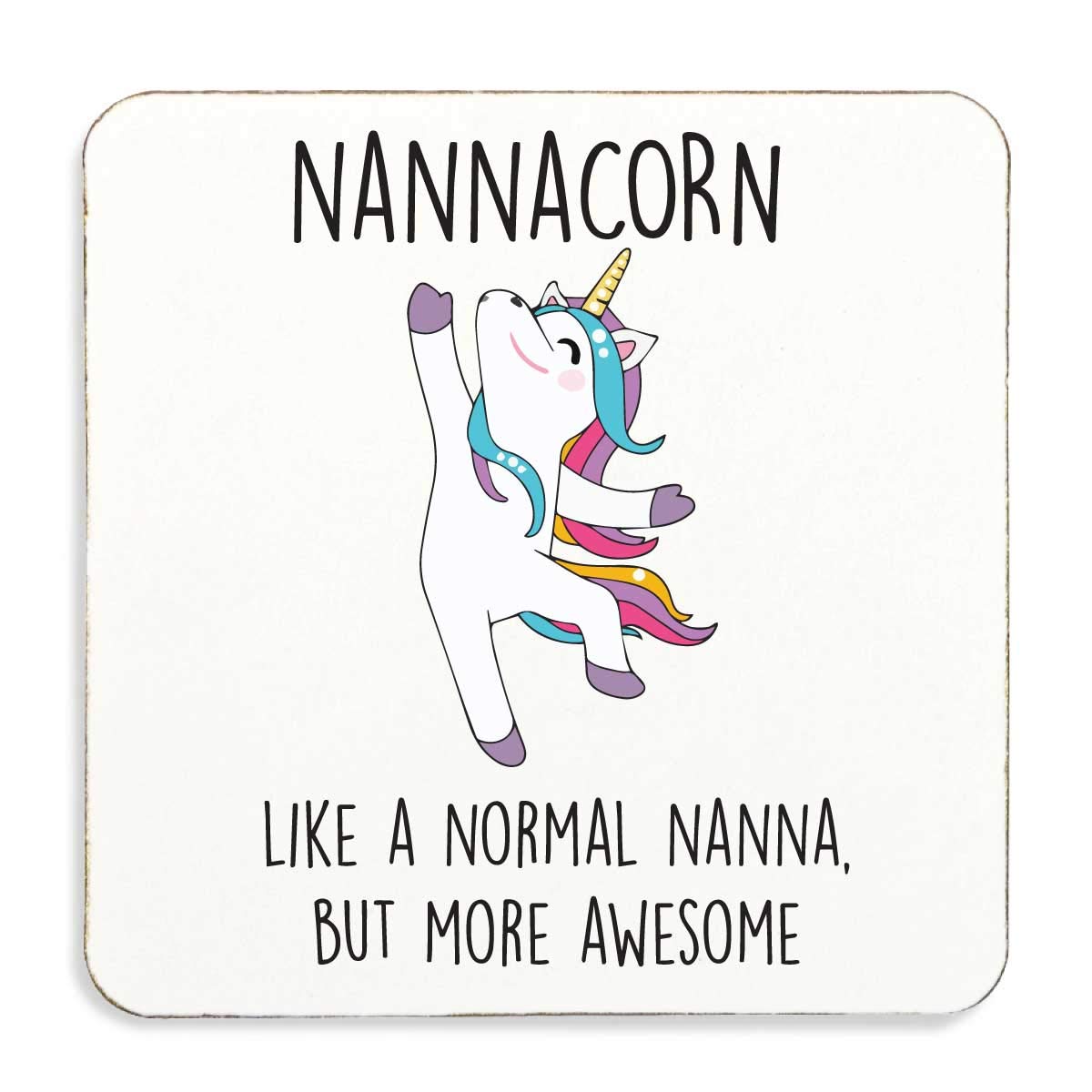 60 Second Makeover Limited Unicorn Coaster Nannacorn Nanna Cork Back Friend Valeines