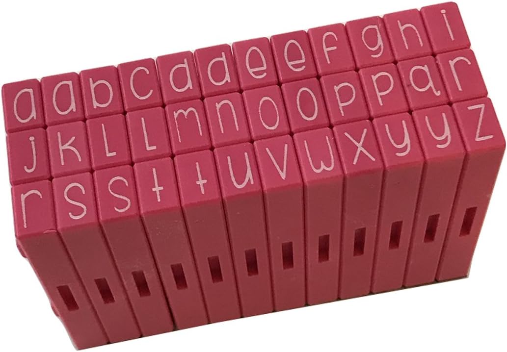 Pink and Main Pegz (36-Piece) Curvy Girl Font Stamps Lower