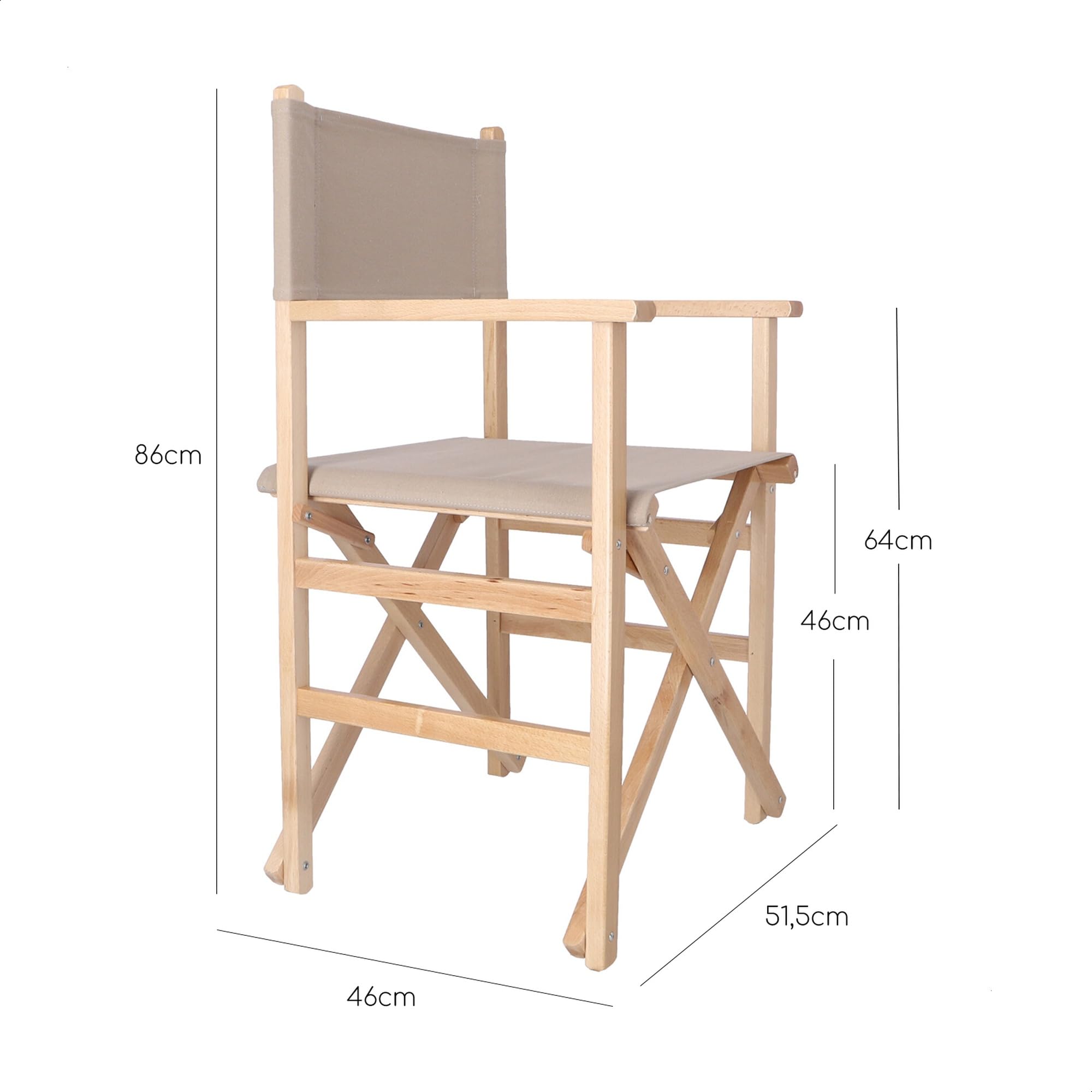 Mueblear Sedia pieghevole, 51 x 46 x 86 cm