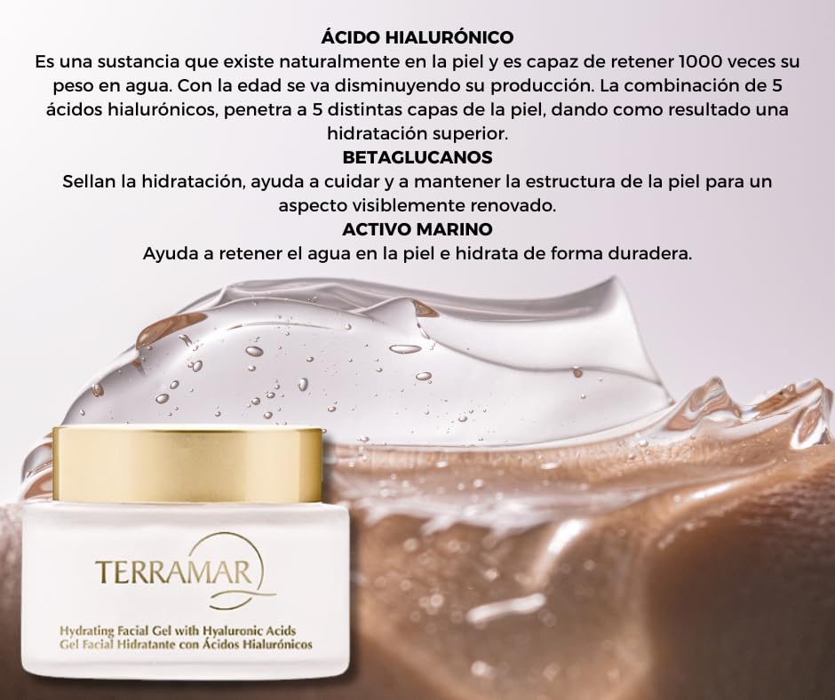 Gel Facial Acidos Hialurónicos Terramar