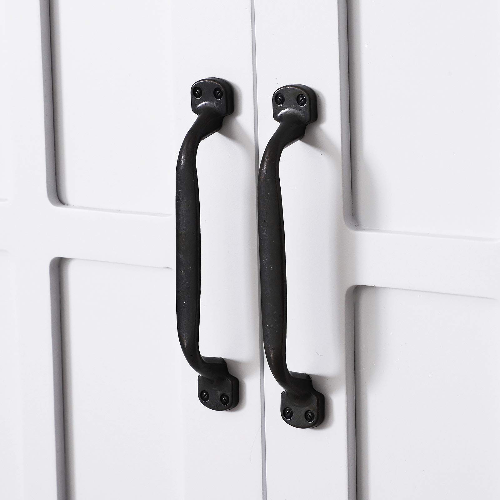 HOMCOM Armoire Haute Murale de Salle de Bain ou WC Placard 2 Portes 2 étagères Niche dim. 60L x 20l x 58H cm MDF Panneaux Particules Blanc