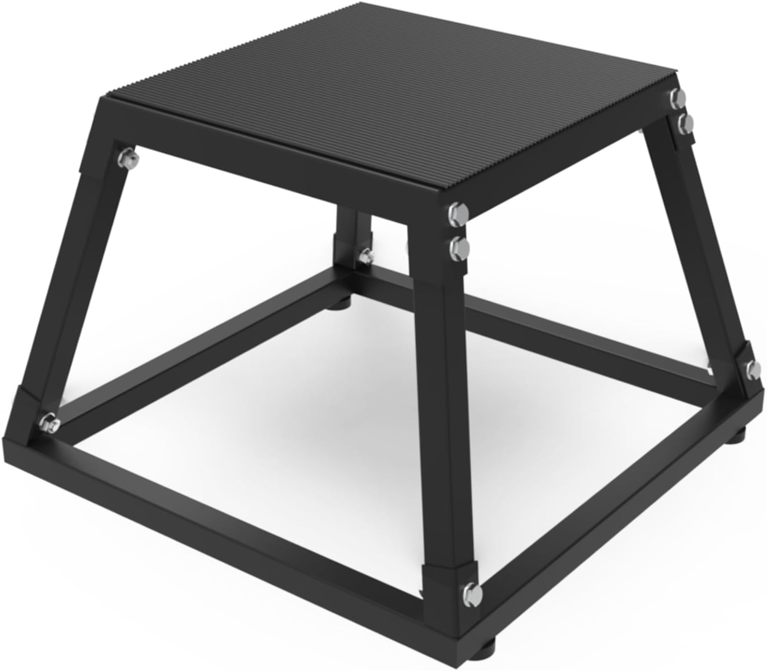Plyometric Jump Box, Plyo Box, Steel Plyometric Platform and Jumping Agility Box, Anti-Slip Fitness Exercise Step Up Box for Home Gym Training, Conditioning Strength Training