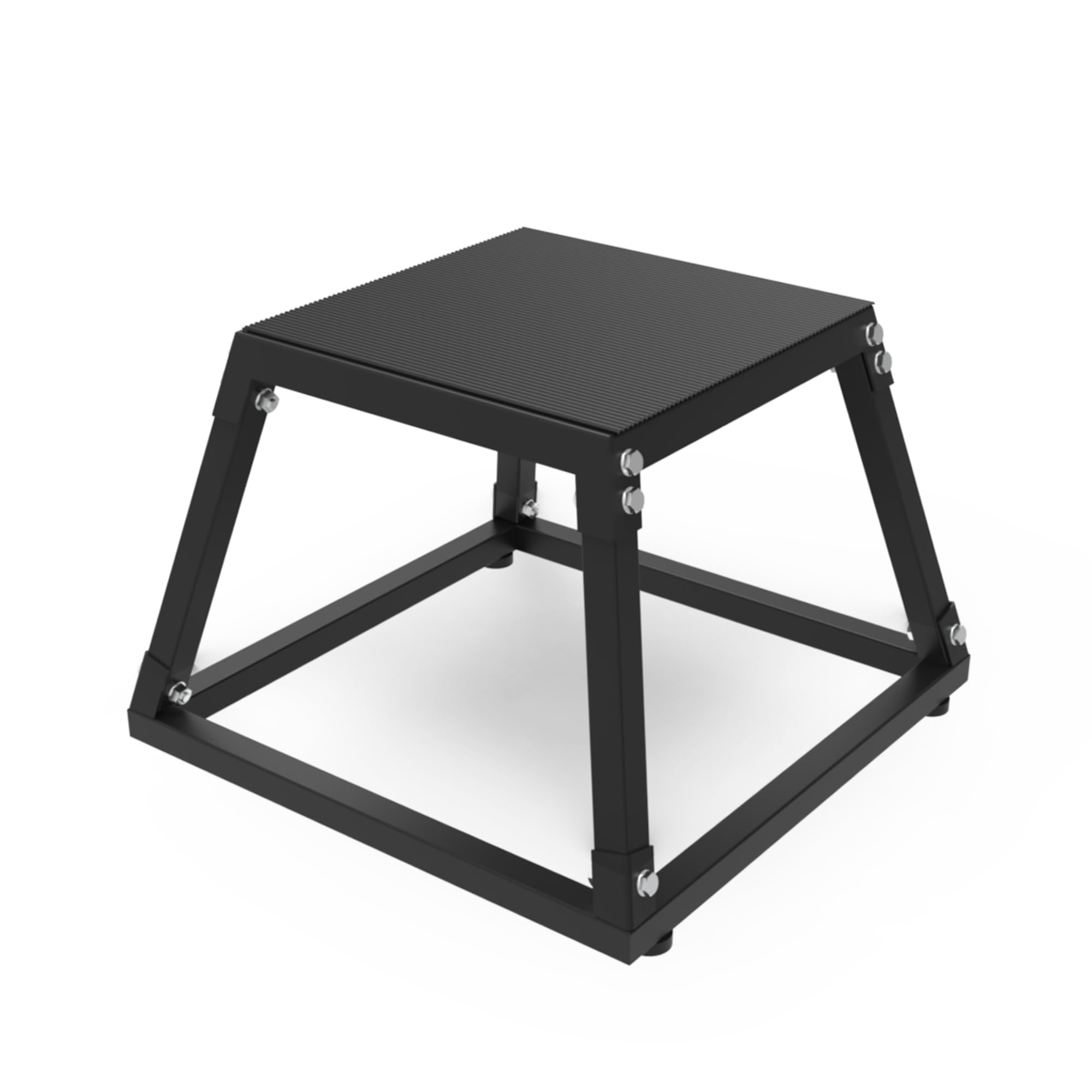 Plyometric Jump Box, Plyo Box, Steel Plyometric Platform and Jumping Agility Box, Anti-Slip Fitness Exercise Step Up Box for Home Gym Training, Conditioning Strength Training