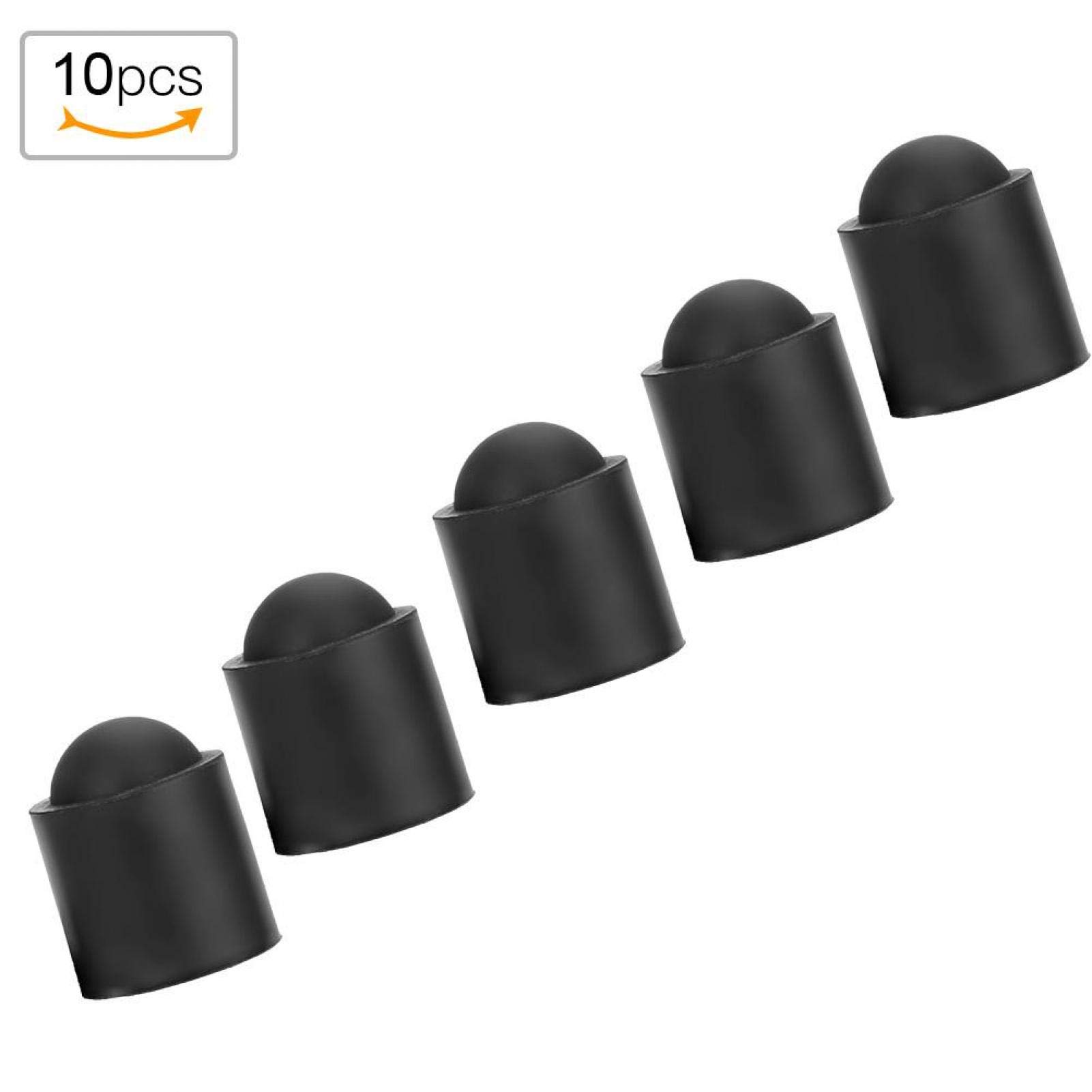 OUKENS Cabezal de Taco de Billar, 10 Piezas, Tapa de Goma con Punta de Taco de Billar, Tacos de Billar, Accesorio de Tapa Protectora