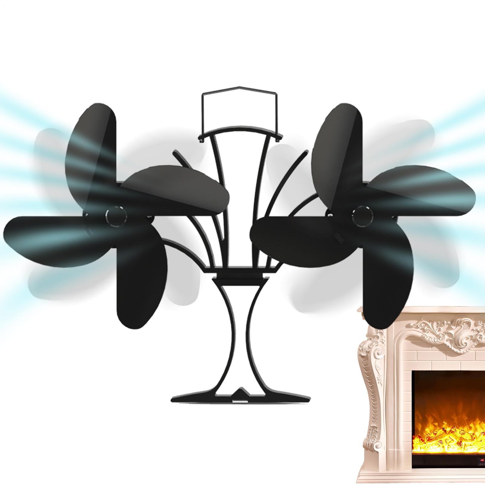 Ventilatore Per Stufa A Legna - Ventilatore Ecologico Silenzioso | Alimentato A Calore, Ventilatori Per Non Elettrici Per La Casa | Ventilatores Per Circolatore Di Riscaldamento Con Bruciatore