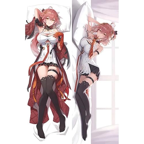 MISAKI1987 Wuthering Waves Changli Anime Girl Dakimakura Hugging Body Pillow Case Covers 150cm X 50cm (2way) - 2way